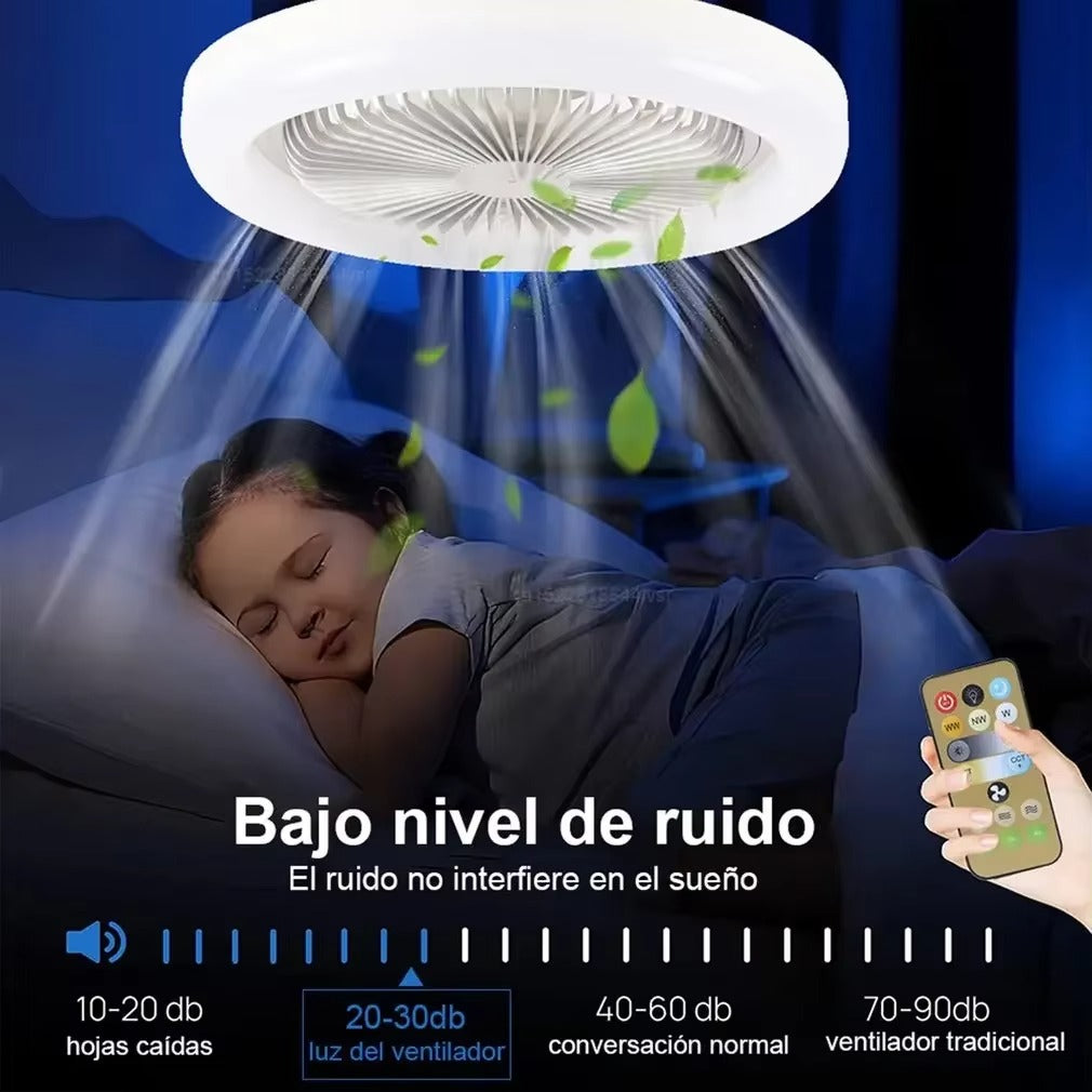 FanLight ® 3 en 1 / Ventilador, ampolleta y aromatizador portatil